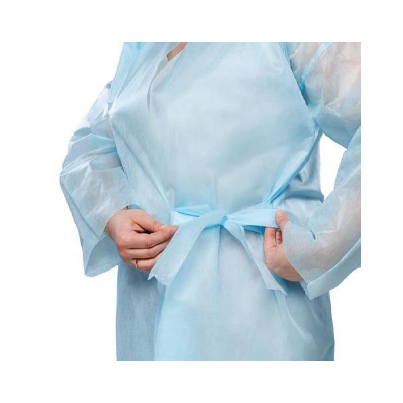 Сорочка для пацієнта з довгим рукавом, розмір ХL, спанбонд 30г/м2, стерильна, одноразового використання, ТМ «АХІЛЛ»